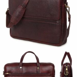 Leather office bag